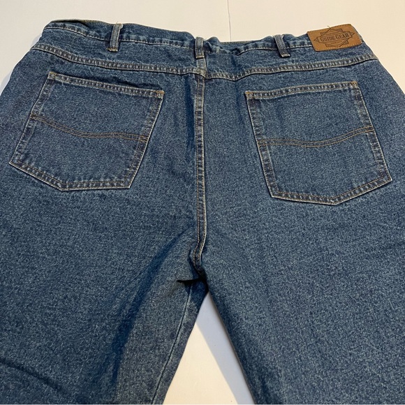 Guide Gear Vintage Mens 44x29 Red Fleece Thinsulate Lined Blue Field Denim Jeans - Picture 5 of 9